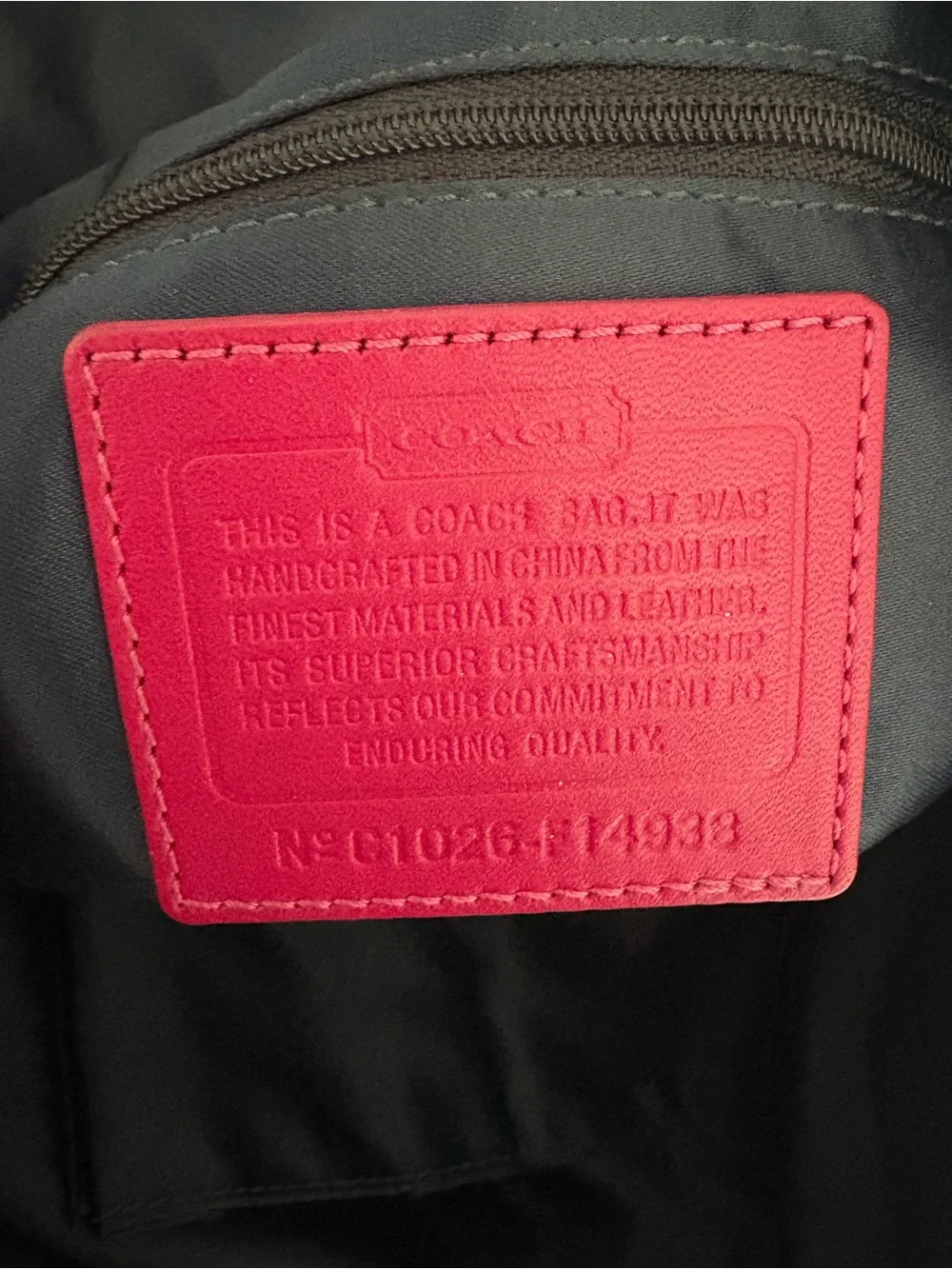 Coach Laura Hobo Shoulder Bag in Navy and Pink